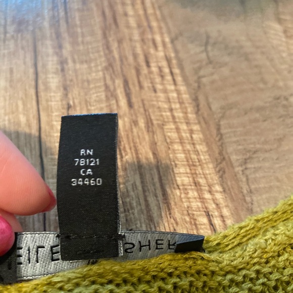 Eileen Fisher Knit Tunic Organic Cotton/Linen Dress Olive Green Women Small NWOT - Picture 5 of 11